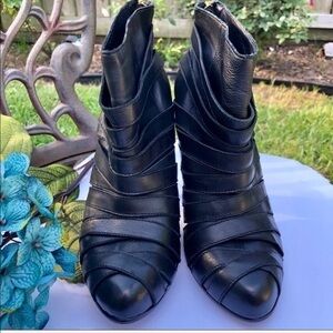 JOIE Black Size 9 Strappy Ankle Booties